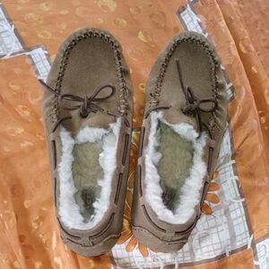 UGG Brown Moccasins with Cream Lining